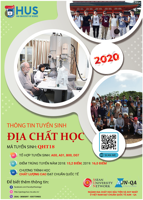 Thông tin tuyển sinh Ngành Địa chất học – Khoa Địa chất