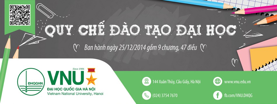 [Infographic] Quy chế đào tạo tại Đại học Quốc gia Hà Nội