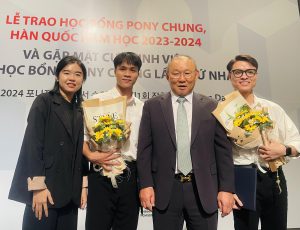 Chúc mừng Đỗ Hữu Toàn, K65 QLTN và MT giành học bổng PONY CHUNG (Hàn Quốc)